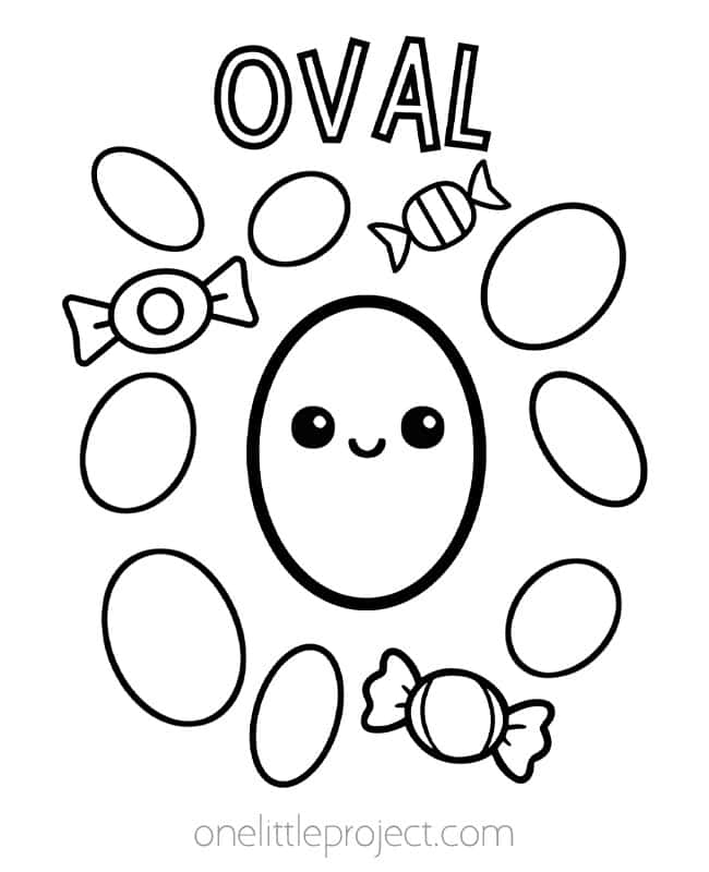 shapes coloring pages kids craft instruction image 5