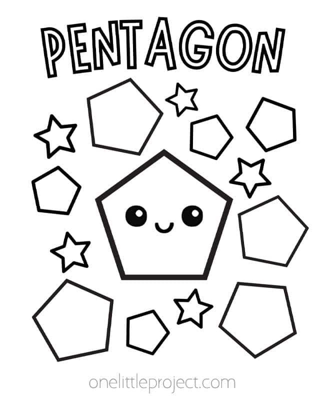 shapes coloring pages kids craft instruction image 8