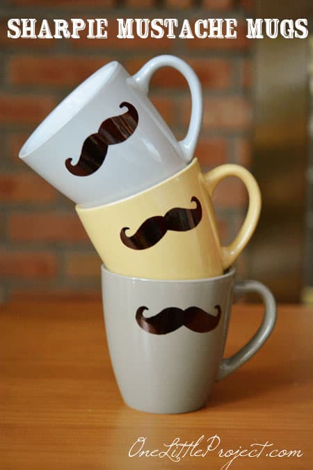 easy-sharpie-mustache-mugs-tutorial-for-kids-instruction-1 sharpie mustache mugs kids craft finished craft