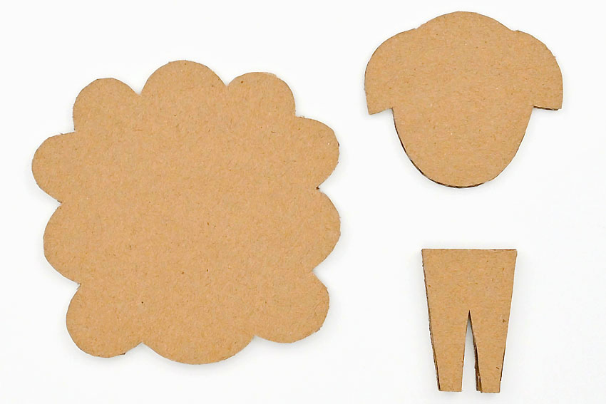 sheep bean art kids craft instruction image 3