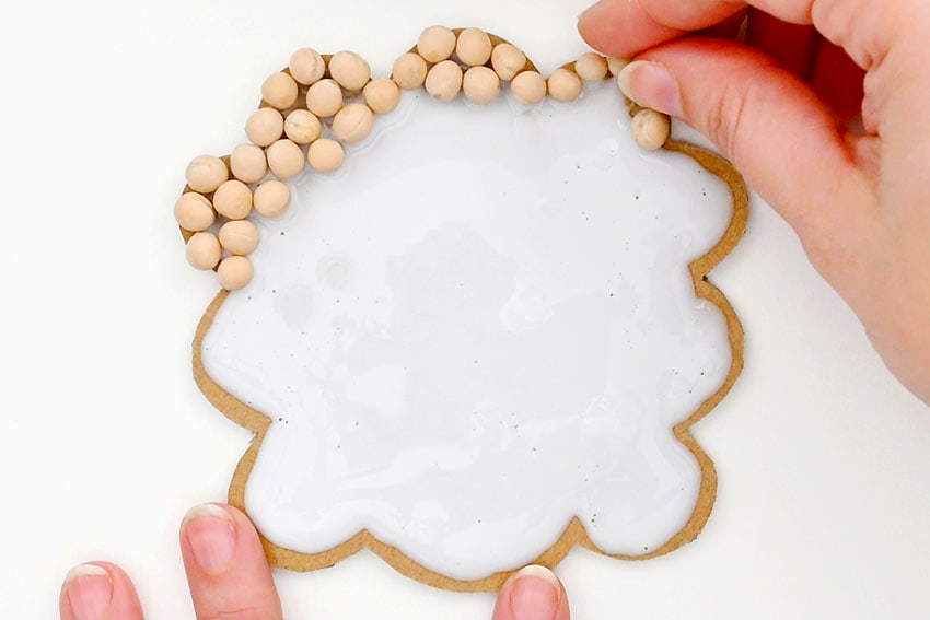 sheep bean art kids craft instruction image 5