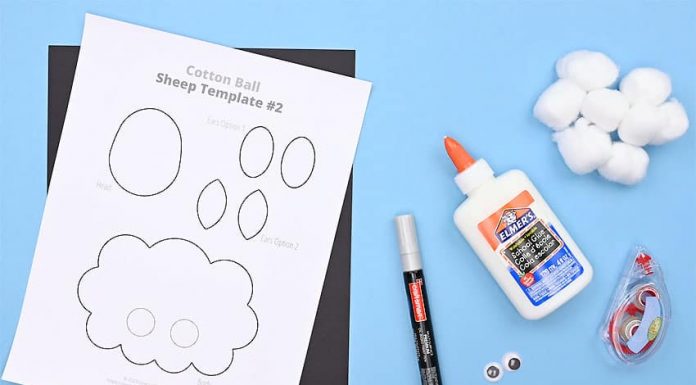 Easy Sheep Tutorial for Kids sheep kids craft instruction image 1