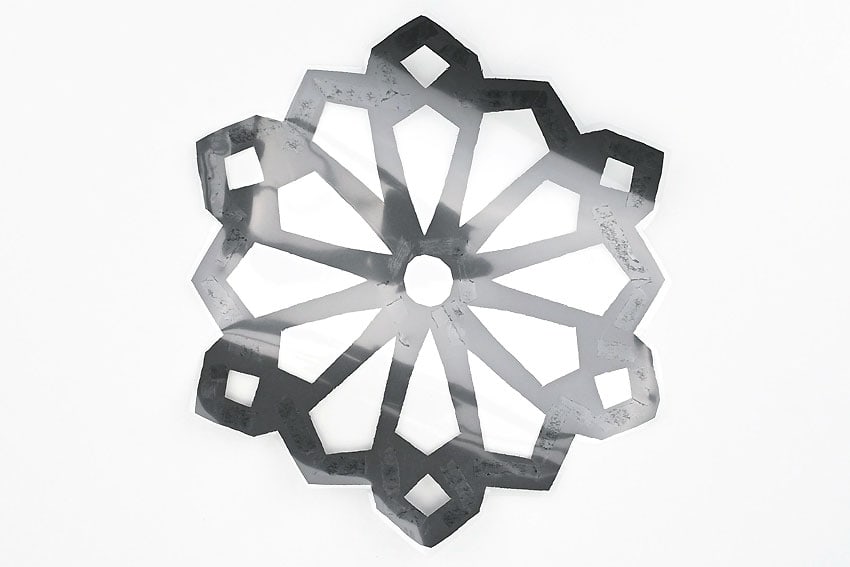 snowflake suncatcher kids craft instruction image 17