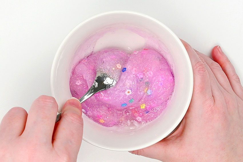 spring slime kids craft instruction image 8