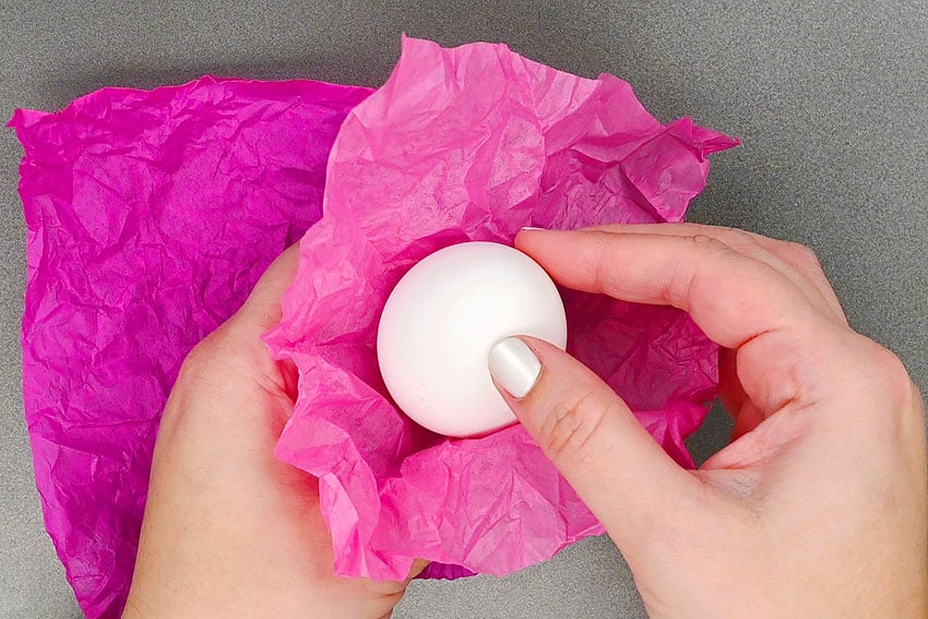 tissue paper dyed easter eggs paper craft instruction image 4