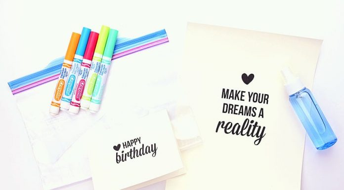 Easy Watercolor Printing Using Markers Tutorial for Kids watercolor printing using markers kids craft instruction image 1