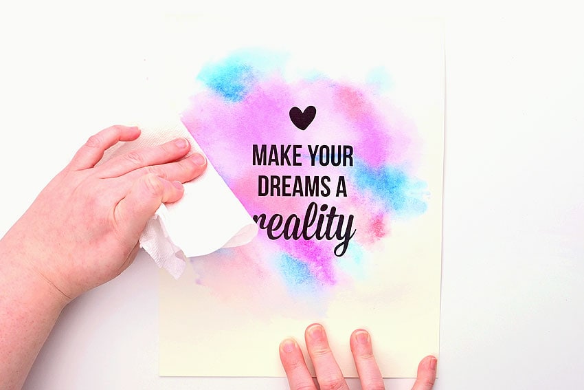 watercolor printing using markers kids craft instruction image 11