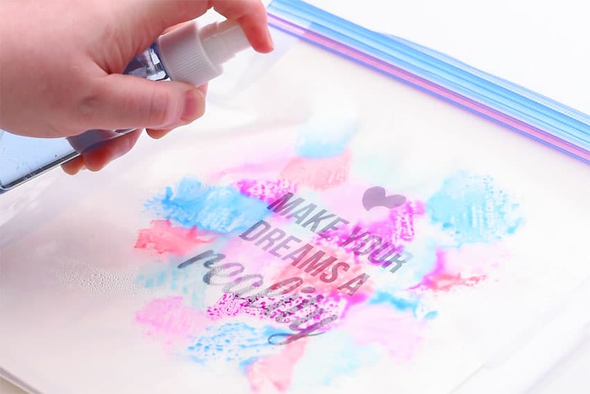 watercolor printing using markers kids craft instruction image 6