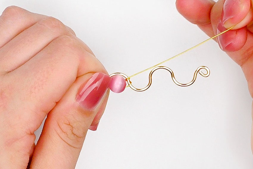 wire wrapped earrings kids craft instruction image 12
