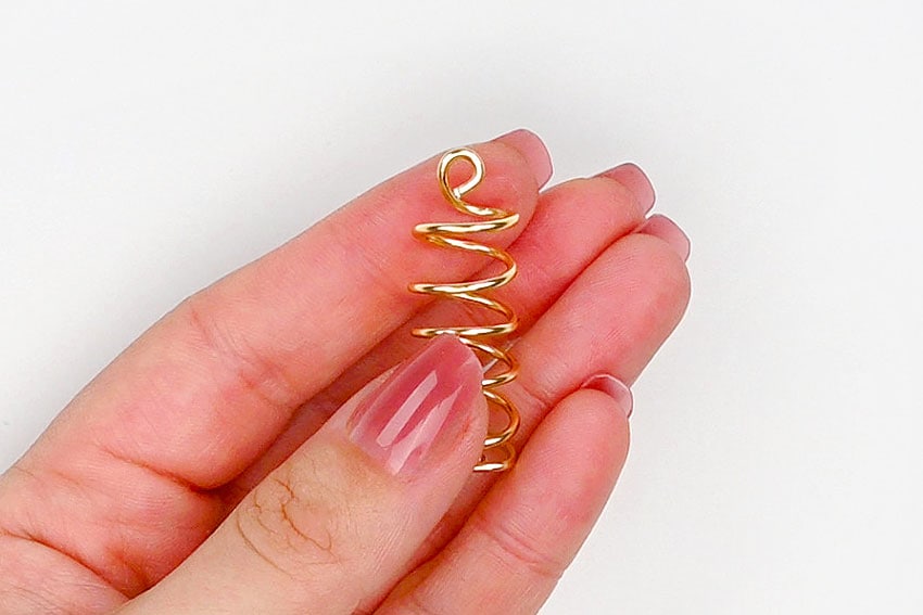 wire wrapped earrings kids craft instruction image 20