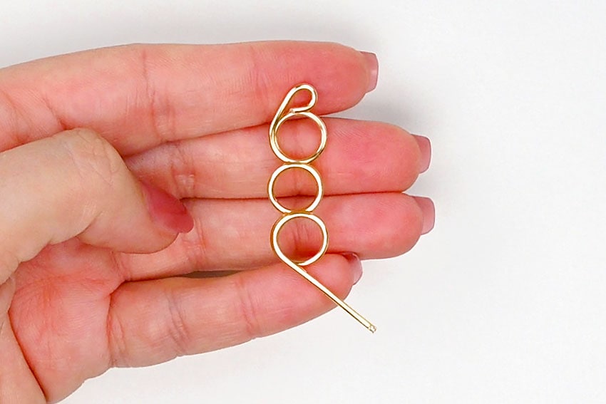 wire wrapped earrings kids craft instruction image 28