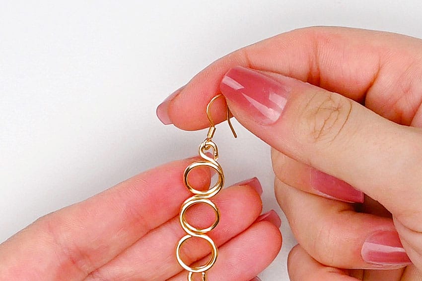 wire wrapped earrings kids craft instruction image 30