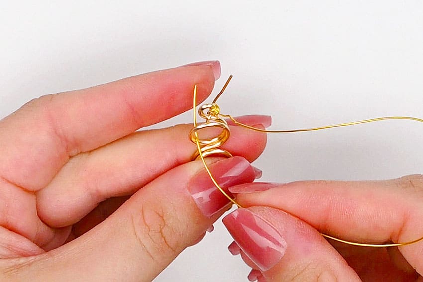 wire wrapped earrings kids craft instruction image 32