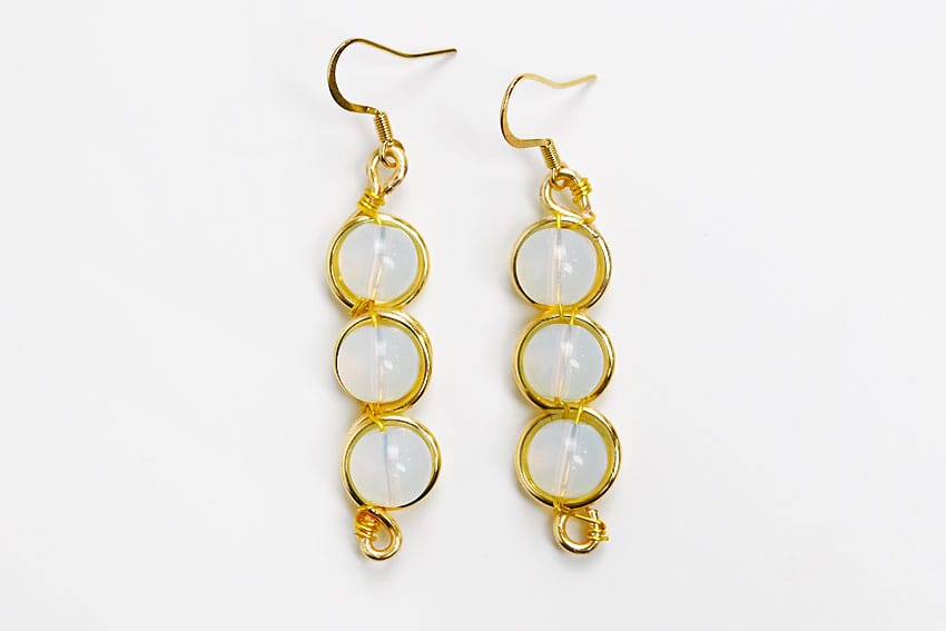 wire wrapped earrings kids craft instruction image 36