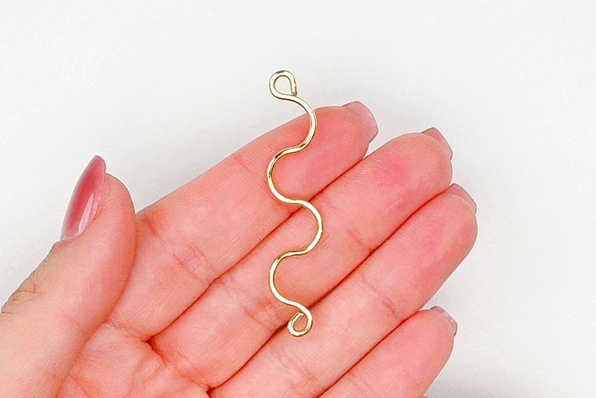 wire wrapped earrings kids craft instruction image 7