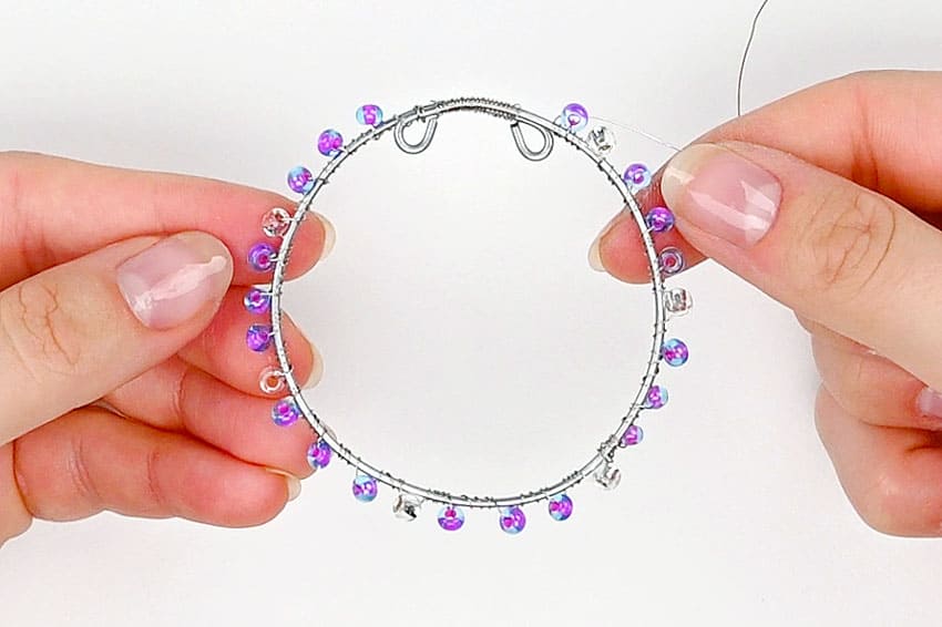 wire wrapped suncatcher kids craft instruction image 12
