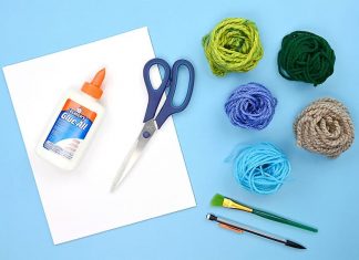 Easy Yarn Art Tutorial for Kids yarn art crochet yarn craft instruction image 1