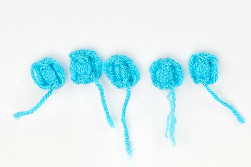 yarn flower crochet yarn craft instruction image 12