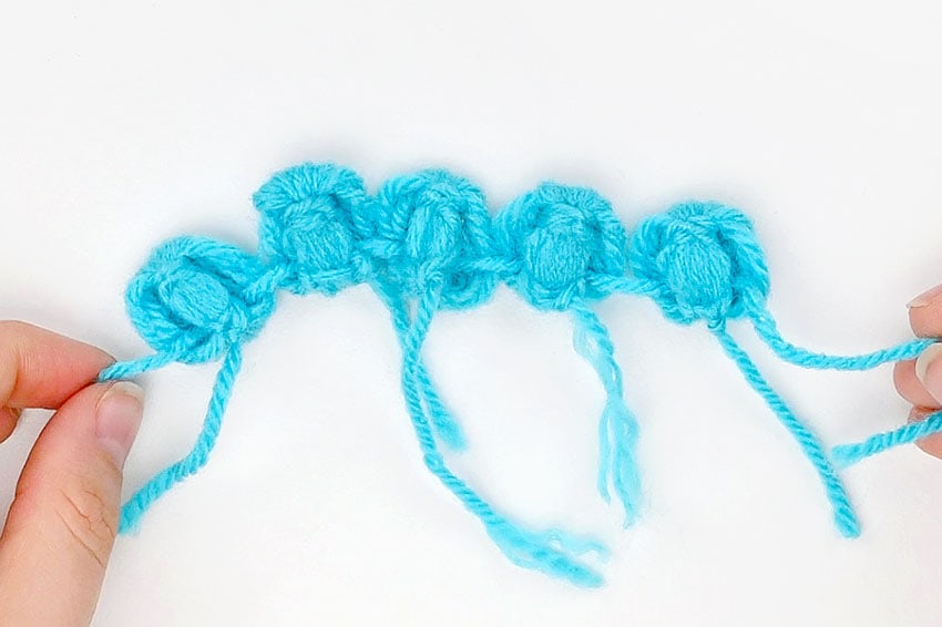 yarn flower crochet yarn craft instruction image 15