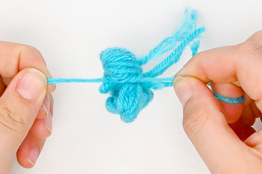 yarn flower crochet yarn craft instruction image 16
