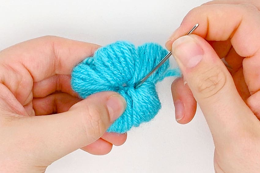 yarn flower crochet yarn craft instruction image 20