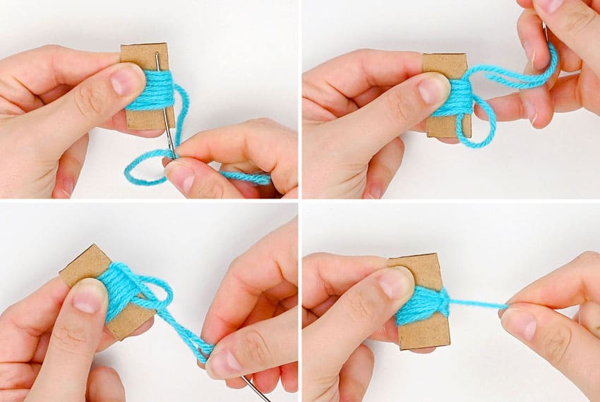 yarn flower crochet yarn craft instruction image 7