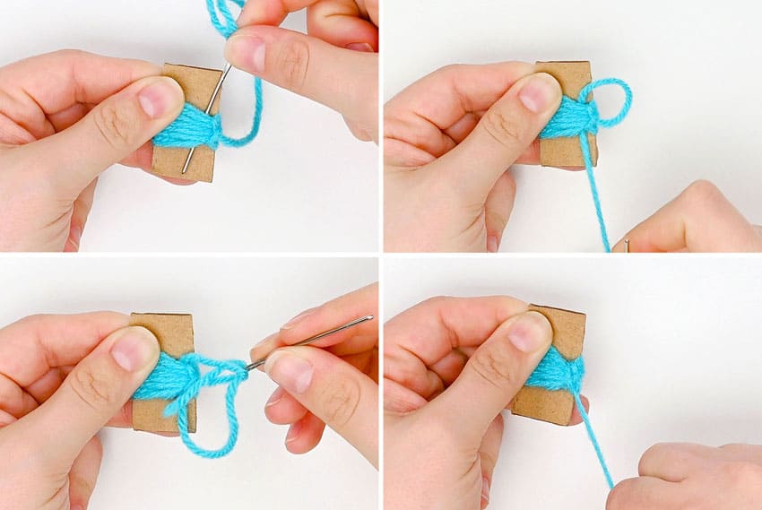 yarn flower crochet yarn craft instruction image 8