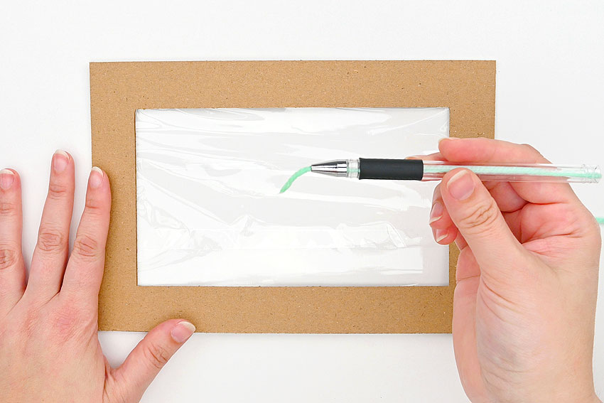yarn pen painting hack crochet yarn craft instruction image 9