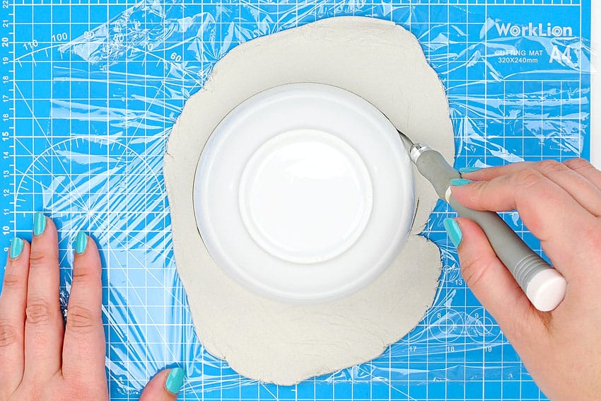 air dry clay bowls kids craft instruction image 6