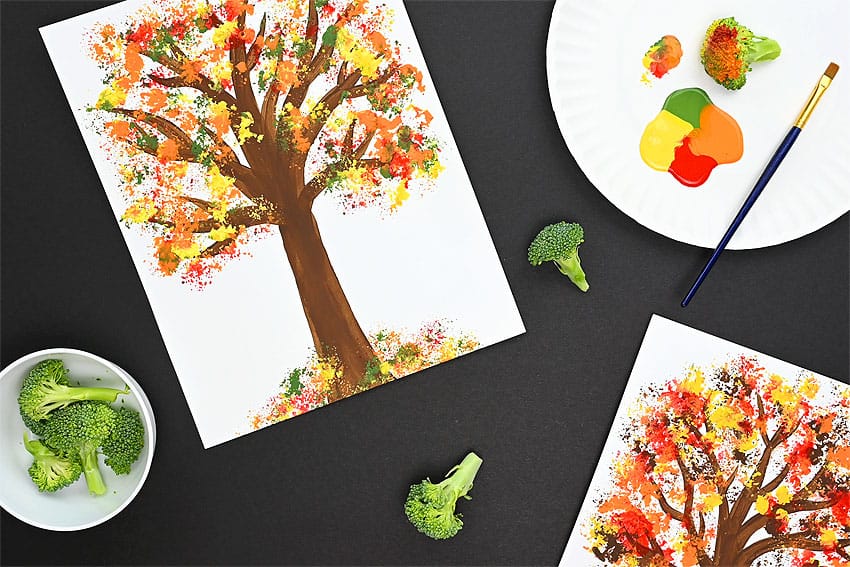 autumn leaf butterflies and dragonflies kids craft instruction image 13