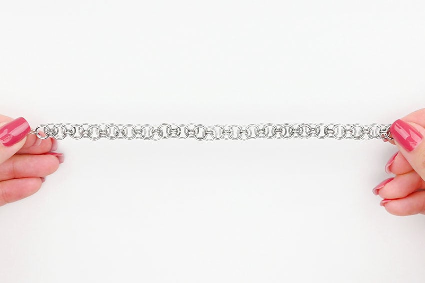 chainmail bracelet kids craft instruction image 8