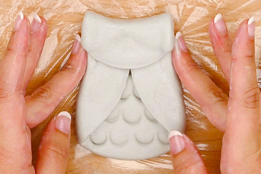 clay owl kids craft instruction image 11