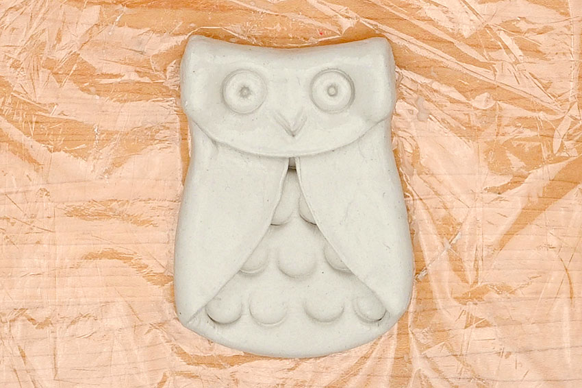 clay owl kids craft instruction image 16