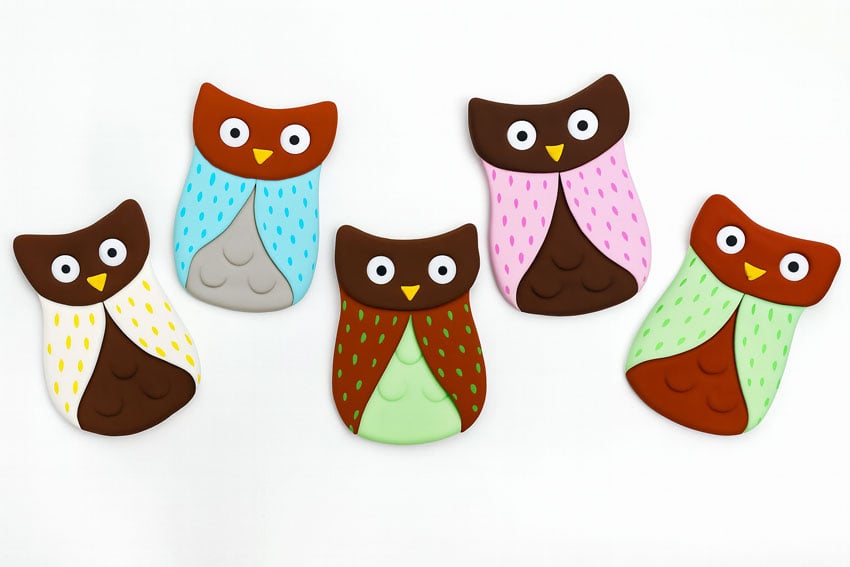 clay owl kids craft instruction image 23