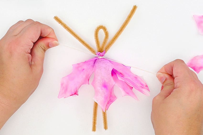 coffee filter fairies kids craft instruction image 21