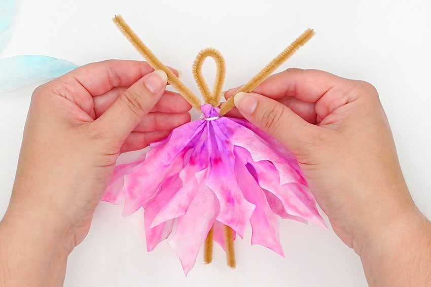 coffee filter fairies kids craft instruction image 22