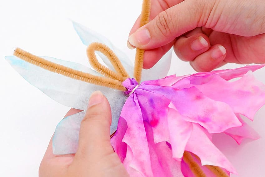 coffee filter fairies kids craft instruction image 23