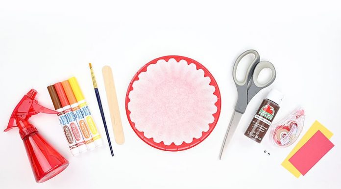 Easy Coffee Filter Turkey Tutorial for Kids coffee filter turkey kids craft instruction image 1