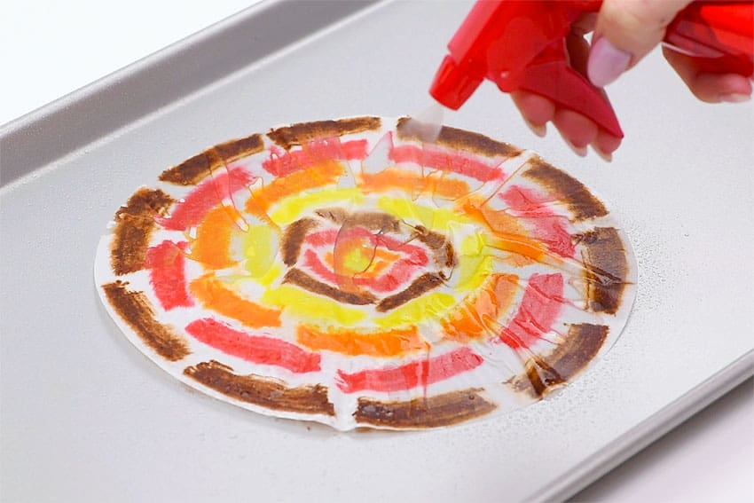 coffee filter turkey kids craft instruction image 4