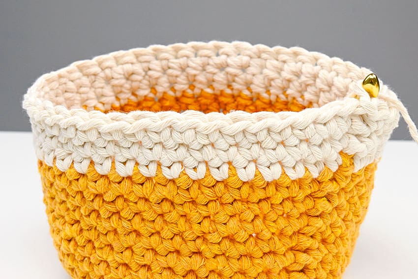 crochet basket crochet yarn craft instruction image 12
