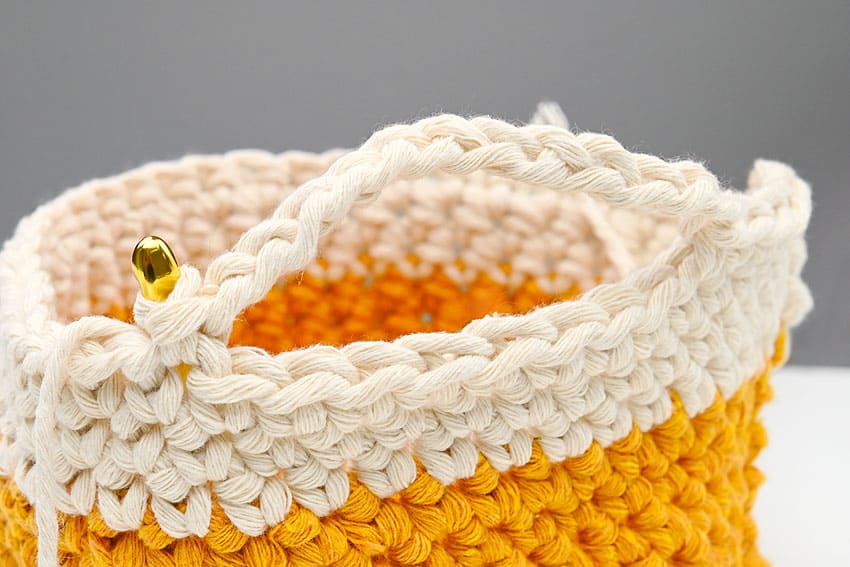 crochet basket crochet yarn craft instruction image 15