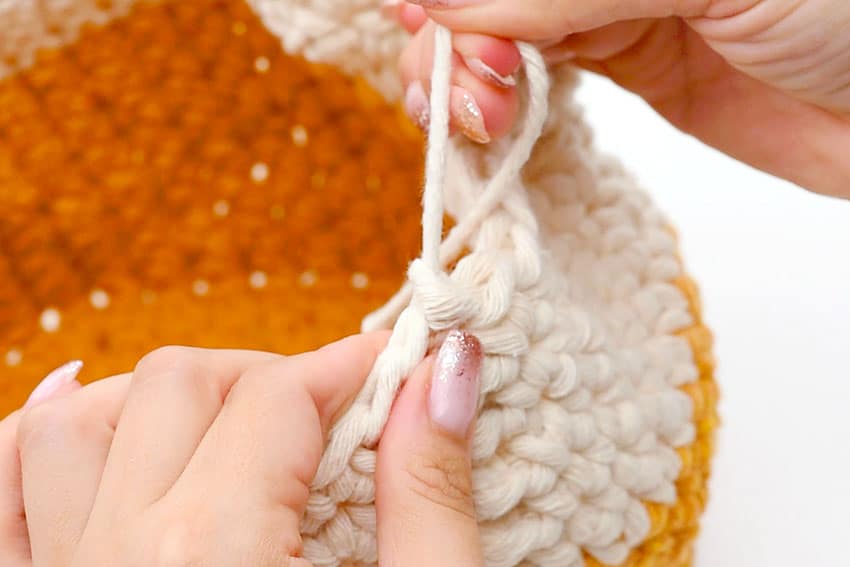 crochet basket crochet yarn craft instruction image 23