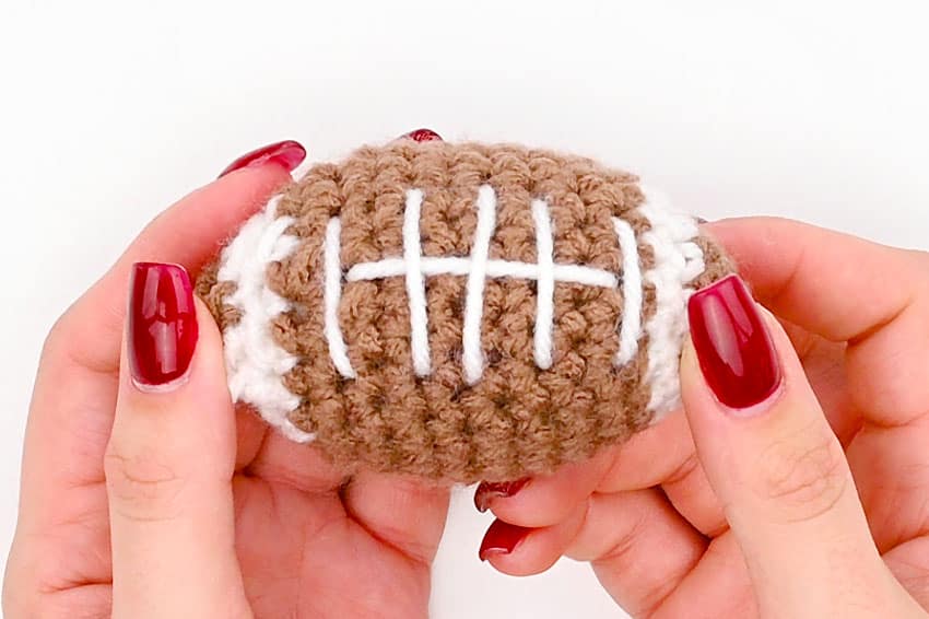crochet football crochet yarn craft instruction image 40