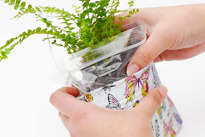 decoupage tin can planters kids craft instruction image 20