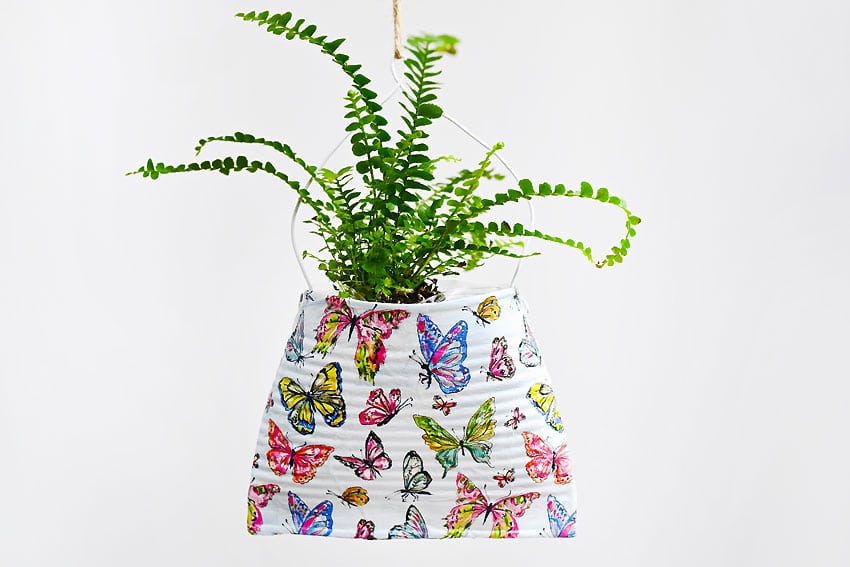 decoupage tin can planters kids craft instruction image 21