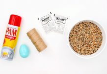 Easy Easter Egg Bird Feeder Tutorial for Kids easter egg bird feeder kids craft instruction image 1