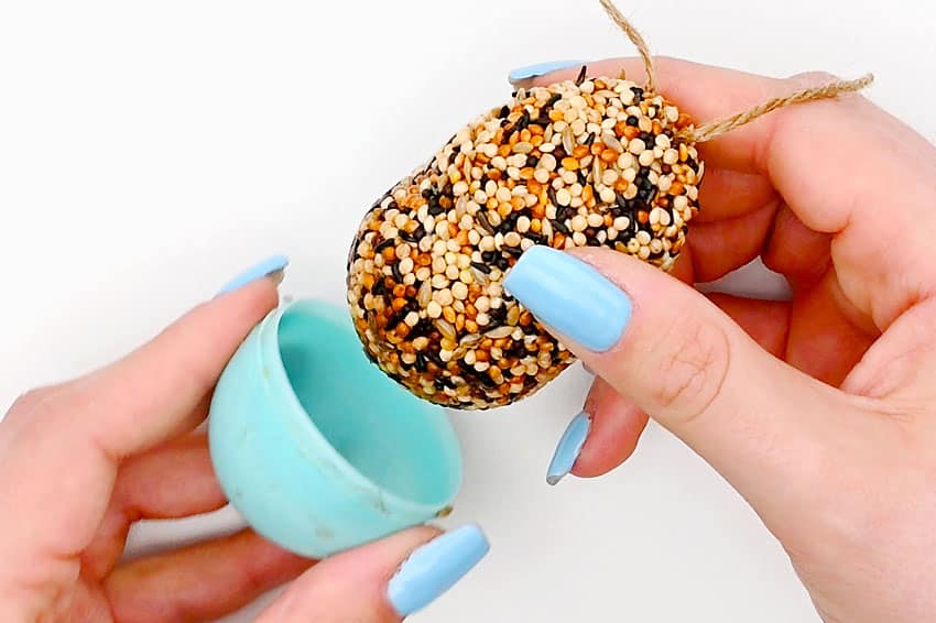 easter egg bird feeder kids craft instruction image 16