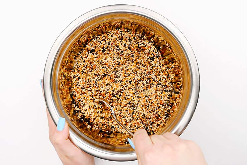 easter egg bird feeder kids craft instruction image 6
