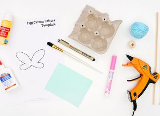 Easy Egg Carton Fairies Tutorial for Kids egg carton fairies crochet yarn craft instruction image 1