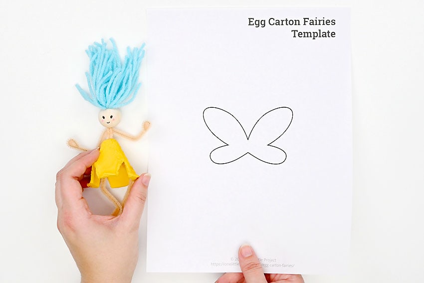 egg carton fairies crochet yarn craft instruction image 16